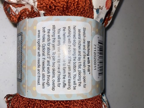 Sundance Starlet Frill Cloth & Mesh Yarn Lot of 3 Orange Floral 3.5 oz 16 Yds - Picture 3 of 6