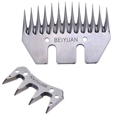 Stainless Steel Straight Blade Head for Livestock Sheep Goat Clipper 13 Teeth