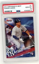 Aaron Judge 2017 Bowman's Best Rookie RC #1 PSA 10 New York Yankees GEM MINT