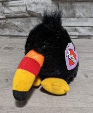 Vintage Puffkin 5" TIKI the Toucan Plush Swibco Bird Stuffed Animal Toy