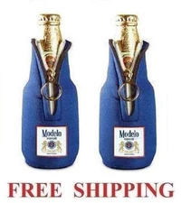 MODELO ESPECIAL 2 UNIQUE ZIP UP BOTTLE KOOZIE COOLIE COOZIE HUGGIE CORONA NEW