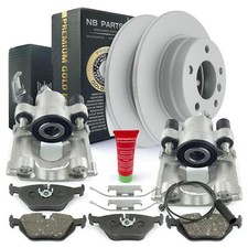 Bremssättel Bremsscheiben Bremsbeläge Warnkontakt Satz hinten für BMW 3 E36