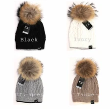 Adult CC Exclusive Black Label Special Edition Solid Color Trim Knit Beanie