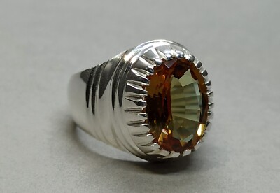 Alexandrite Ring 925 Sterling Silver Handmade Mens Ring Color Changing Gemstone