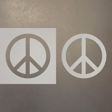 Peace Sign Plastic Mylar Stencil Airbrush Painting Art Supplies