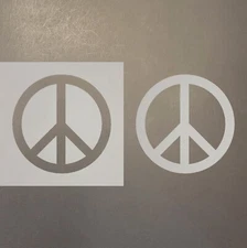 Peace Sign Plastic Mylar Stencil Airbrush Painting Art Supplies
