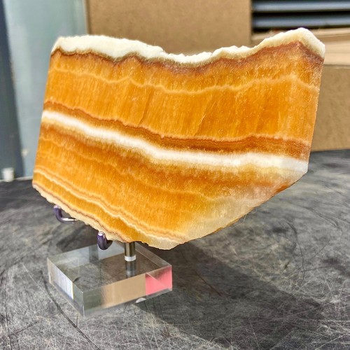 1.47LB Natural yellow calcite flakes mineral polished crystal energy therapy - Picture 16 of 16