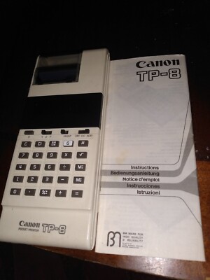 Canon TP-8 Pocket Printer Calculator