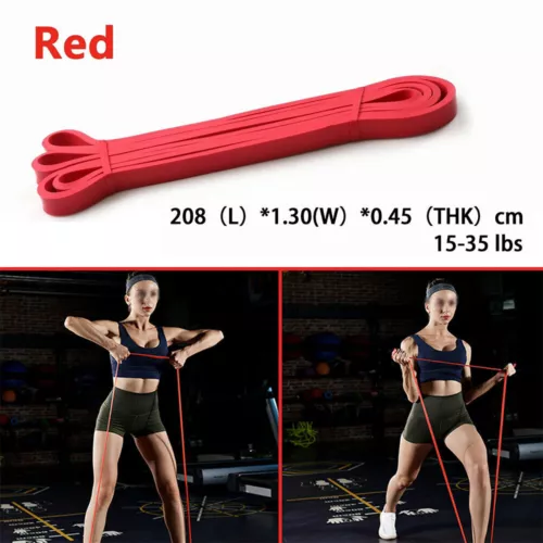 5PCS Heavy Duty Resistance Bands Gym Yoga Loop Strength Fitness Exercise Workout - Bild 8 von 19