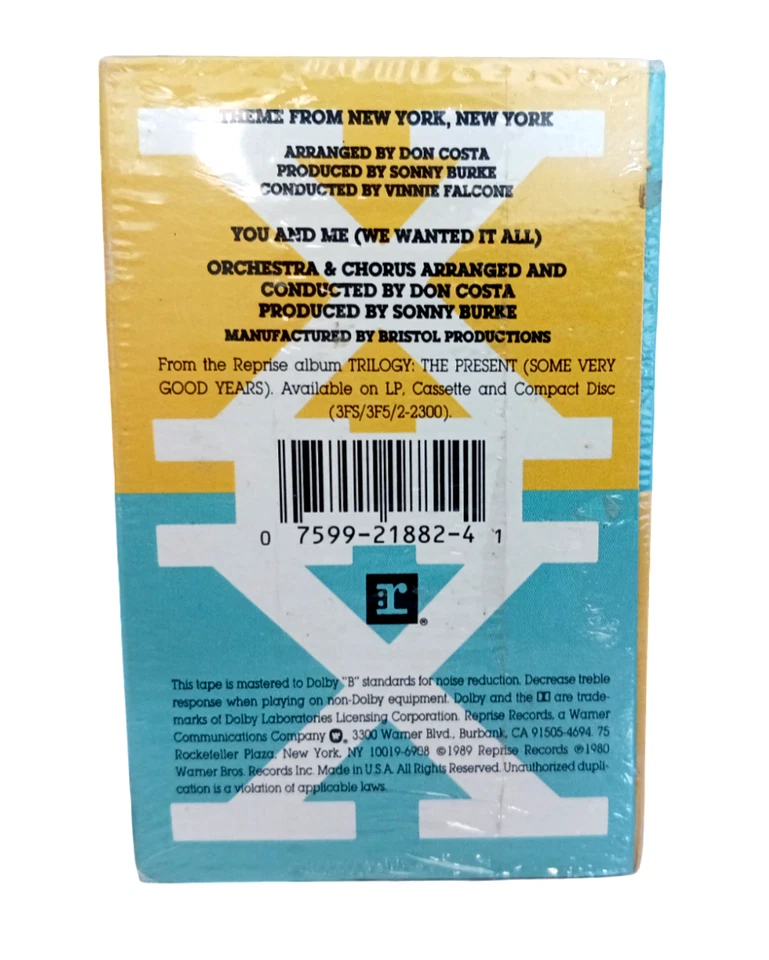 Frank Sinatra - Theme from New York New York, You and Me Cassette Tape NEW - Image 3 of 3