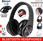 Bluetooth 5.0 Wireless Stereo Headphones Earphones For iPad Phone IOS Android AU