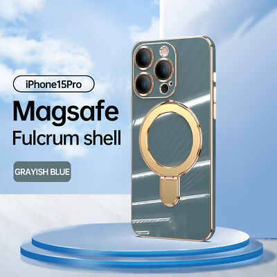 Magnet MagSafe Ring Ständer PC Case Hülle für iPhone 15 Plus 14 Pro Max 11 12 13