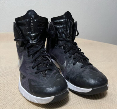Nike Mens Lunar Hyperquickness TB 652775-001 Black Basketball Shoe Sneakers Sz 7