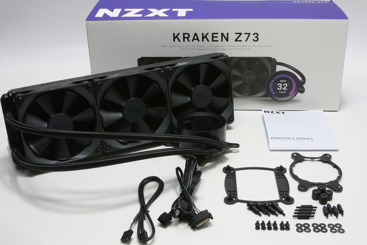 NZXT Kraken Z73 RL-KRZ7301 CPU Liquid Cooler With LCD Display 