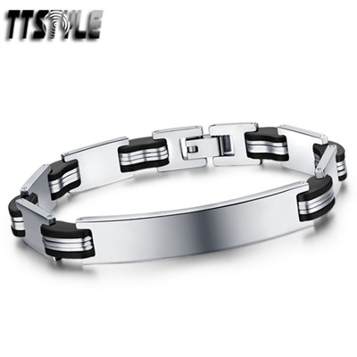 Top Quality TTstyle Link ID Plate Stainless Steel Bracelet NEW Arrival