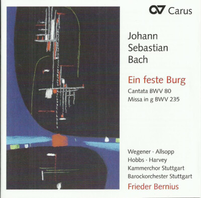 CD JS Bach Ein feste Burg; Missa in g BWV 235; Fr. Bernius, Kammerchor Stuttgart