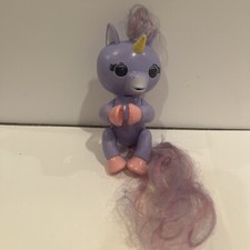 Wow Wee 2018 Fingerling Purple Unicorn Interactive Toy Works 5"