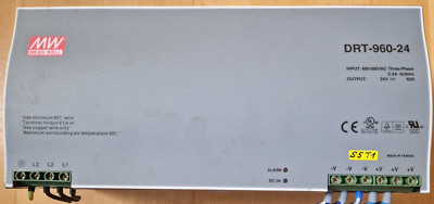 MW Mean Well DRT-960-24 DIN Schienennetzteil Stromversorgung