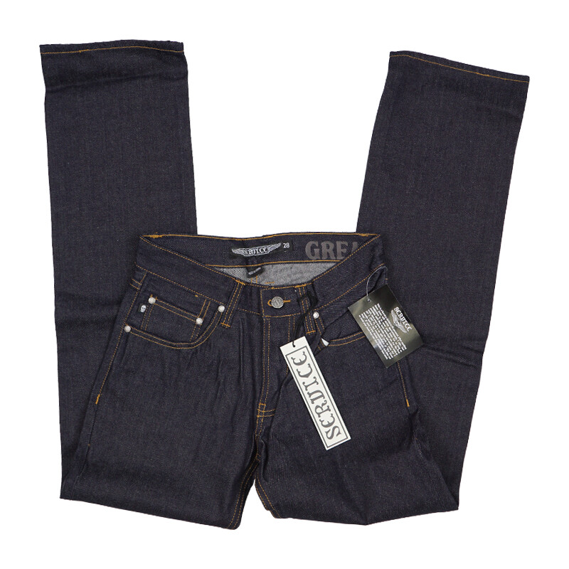 МУЖСКИЕ ДЖИНСЫ ИЗ ЖЕСТКОГО ИНДИГО ИЗ ДЕНИМА LIP SERVICE M65-14-01