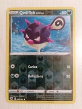 Carta Pokémon spada e scudo lucentezza siderale 088/189 qwilfish reverse nuova