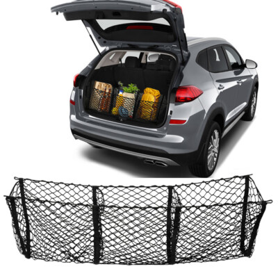 Envelope Style 3 Pocket Car Trunk Storage Cargo Net For Hyundai Tucson 2015-2022