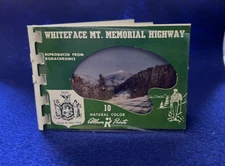 Vintage Wallet Size Picture Book of Whiteface Mt. Memorial Highway in NY