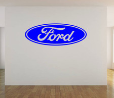 Ford Logo WALL ART VINYL DECAL STICKER 36"x13.8" CHOICE OF COLOR
