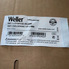 LOT OF 2 Weller XNT1 0054485099 XNT Series Micro Fine Tip 0.5mm, for WXP65