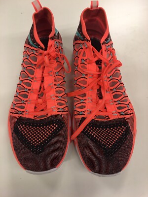 NIKE Train UltraFast Flyknit Mango/Jade Training Shoes 843694-863 Mens Size 