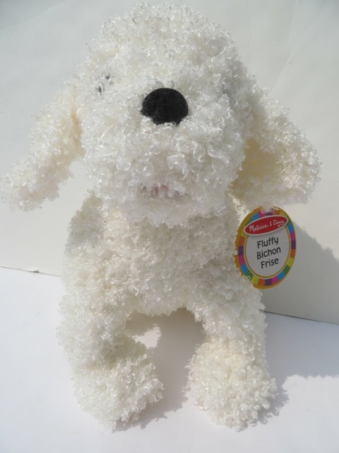 large bichon frise stuffed animal