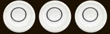 Three 11.6mm x 6.1mm Disc Bubble Spirit Level Round Circular Circle White Tripod