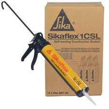 Sikaflex 1c SL, Self Leveling Sealant, 29 oz. Tubes, 12 Pack With Pro Caulk Gun