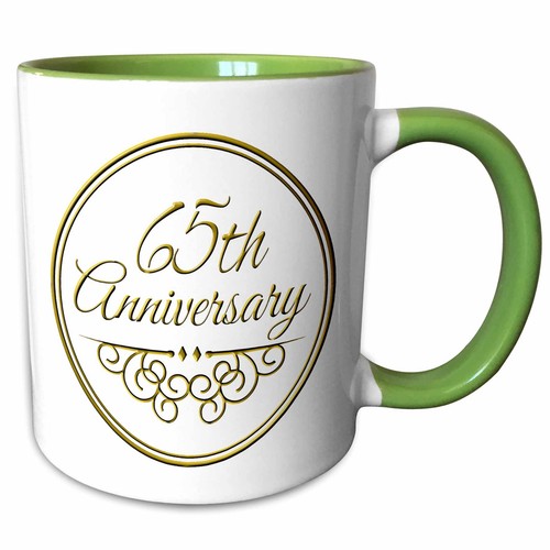 3dRose 65th Anniversary gift - gold text for celebrating wedding anniversaries - - 第 8/14 張圖片