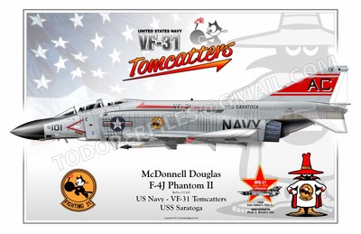 技MIX F-4 ファントム F-4J VF-31 トムキャッターズ McDonnell Douglas - F-4J Phantom II US Navy -VF-31 Tomcatters