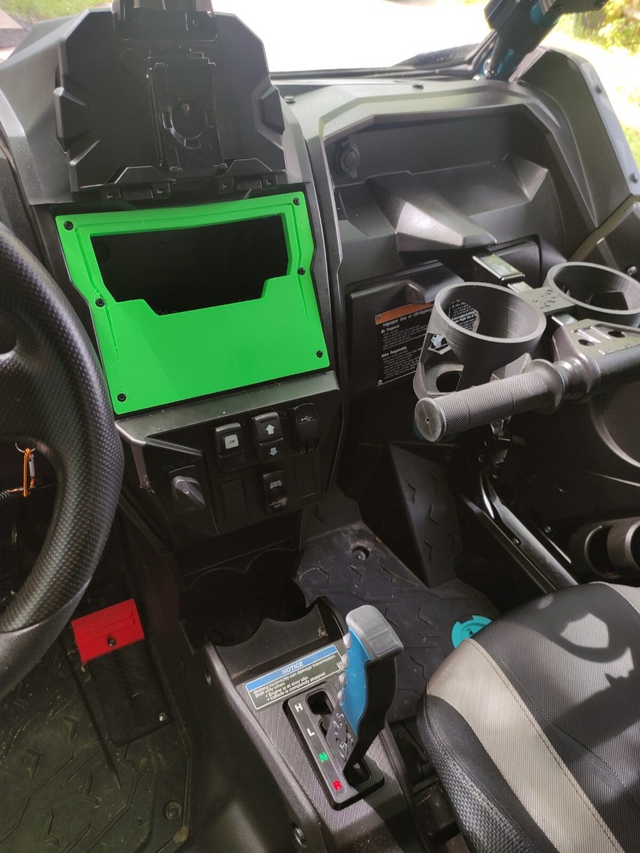 屏風 Kawasaki Teryx KRX 1000 Accessory Central Console Cubby Dashboard