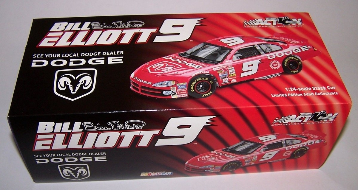 Bill Elliott 2002 #9 Dodge Race Car 1/24 Scale BWB Action