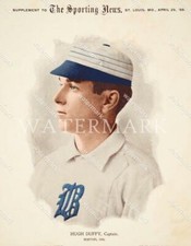 EL54 Hugh Duffy Boston Beaneaters 8x10 11x14 16x20 Colorized Photo