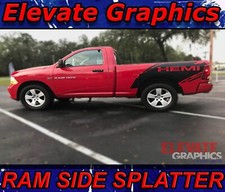 For Dodge Ram 1500 Stirpes Side Splatter Graphics Decals Vinyl Sticker 2009-2018