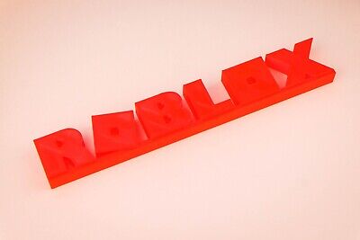 Roblox Logo 3D Printed Stand Sign Pretend Play Kids Toy 20th Century Fox  Game