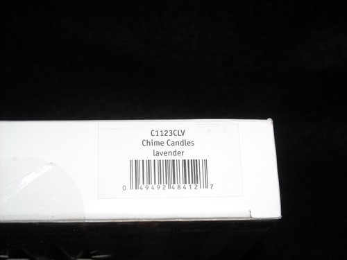 Velas de carillón de ángel de Navidad, lavanda, caja 20, nuevas en caja, 1/2" por 4" de alto, sin goteo - Imagen 4 de 4