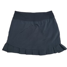 Ivivva by Lululemon Lined Skirt Skort Pleated Ruffle Girls 14 Black