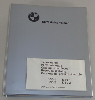 Teilekatalog + Werkstatthandbuch BMW Marine Bootsmotor D 35-2 / D 50-2 von 1982
