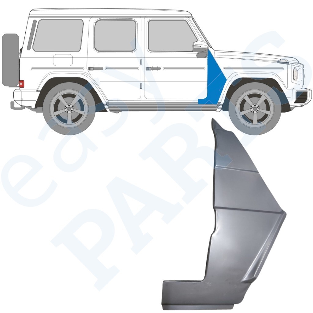 Reparaturblechsatz Set Fender Front Left Right for MERCEDES G 