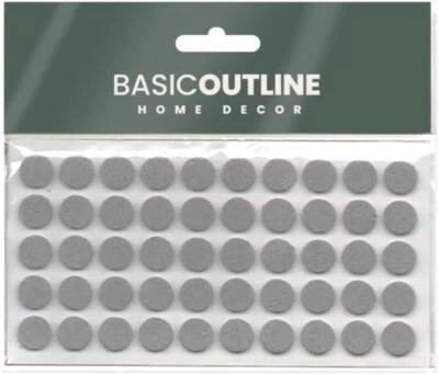 Pare-chocs Porte De Meuble En Caoutchouc Gris 10mm Anti-Claque, Lot De 50 - Photo 1/4