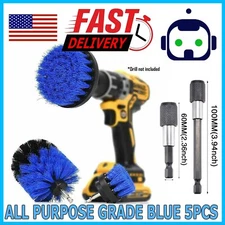 5PCs Drill Brush Set Power Scrubber Drill Attachments Carpet Tile Grout Cleaning
