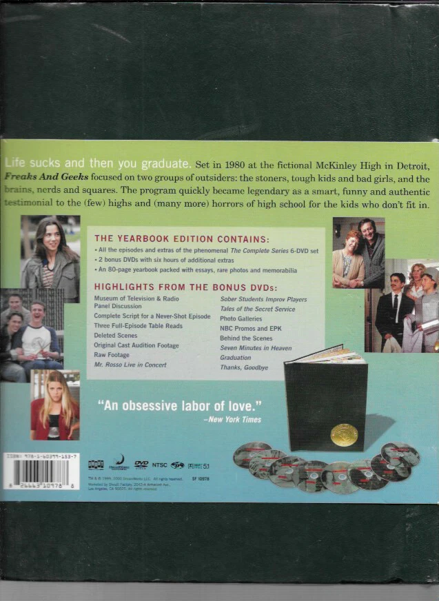 FREAKS AND GEEKS: Complete Series RARE Yearbook Edition NEW Out of Print DVD Set - Image 3 of 3