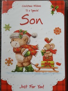 christmas wishes to a special son christmas card ebay