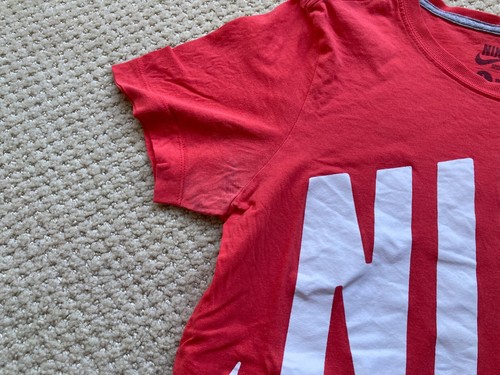 NIKE RED T-SHIRT YOUTH KIDS SIZE L USED CONDITION SLIM FIT - Picture 3 of 6
