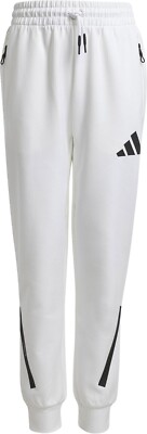 Adidas Kids Z.N.E. Primeknit Joggers Sweatpants Tapered Leg White Sz Small $70