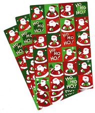 CHRISTMAS Xmas Scrapbook 3 sheets Stickers Santa Claus Ho Ho Ho 